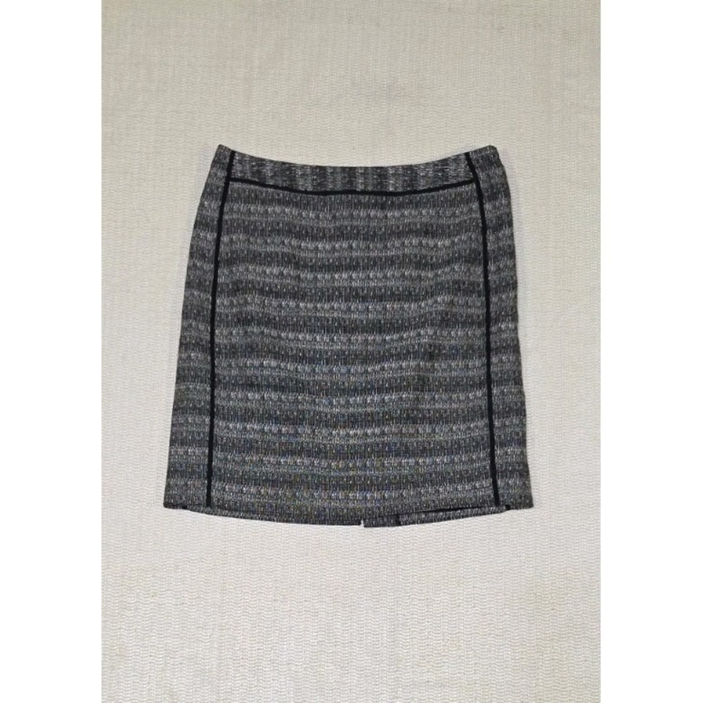 Liz Claiborne Women's Black/white tweed with piping business casual‎ Skirt 12P
